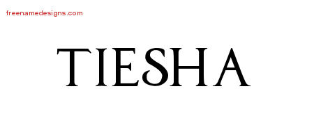 Regal Victorian Name Tattoo Designs Tiesha Graphic Download