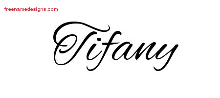 Cursive Name Tattoo Designs Tifany Download Free