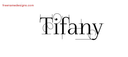 Decorated Name Tattoo Designs Tifany Free
