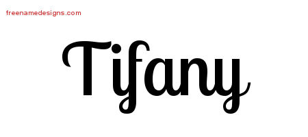 Handwritten Name Tattoo Designs Tifany Free Download