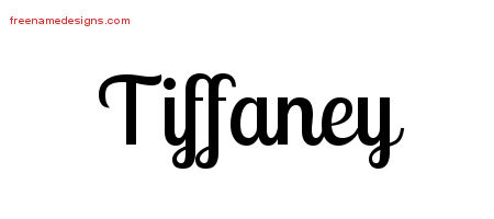 Handwritten Name Tattoo Designs Tiffaney Free Download