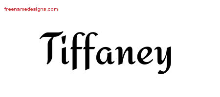 Calligraphic Stylish Name Tattoo Designs Tiffaney Download Free