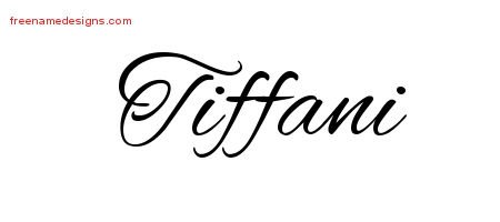 Cursive Name Tattoo Designs Tiffani Download Free