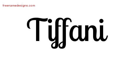 Handwritten Name Tattoo Designs Tiffani Free Download