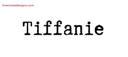 Typewriter Name Tattoo Designs Tiffanie Free Download