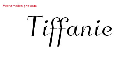 Elegant Name Tattoo Designs Tiffanie Free Graphic
