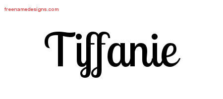 Handwritten Name Tattoo Designs Tiffanie Free Download