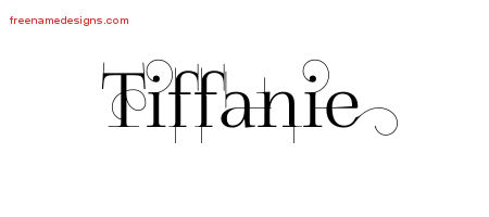 Decorated Name Tattoo Designs Tiffanie Free