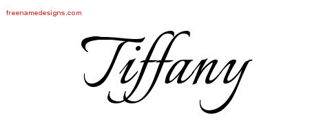 Calligraphic Name Tattoo Designs Tiffany Download Free