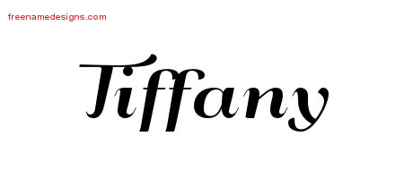 Art Deco Name Tattoo Designs Tiffany Printable