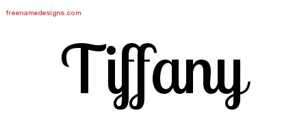 Handwritten Name Tattoo Designs Tiffany Free Download