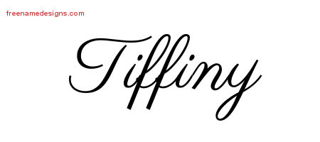 Classic Name Tattoo Designs Tiffiny Graphic Download
