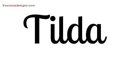 Handwritten Name Tattoo Designs Tilda Free Download