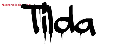 Graffiti Name Tattoo Designs Tilda Free Lettering