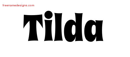 Groovy Name Tattoo Designs Tilda Free Lettering