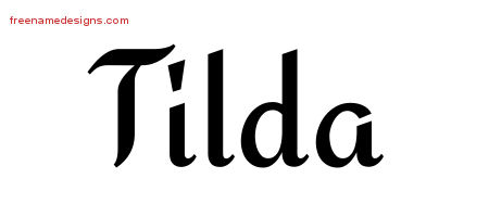Calligraphic Stylish Name Tattoo Designs Tilda Download Free