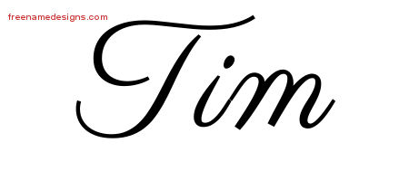 Classic Name Tattoo Designs Tim Printable