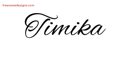 Cursive Name Tattoo Designs Timika Download Free