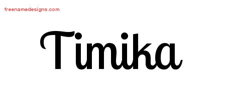 Handwritten Name Tattoo Designs Timika Free Download
