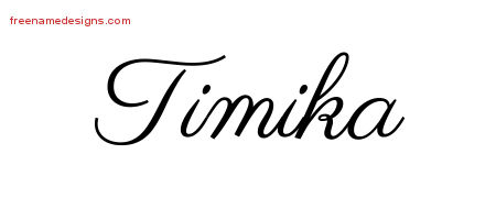 Classic Name Tattoo Designs Timika Graphic Download