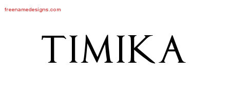 Regal Victorian Name Tattoo Designs Timika Graphic Download