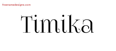 Vintage Name Tattoo Designs Timika Free Download