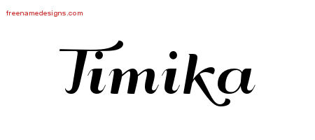 Art Deco Name Tattoo Designs Timika Printable