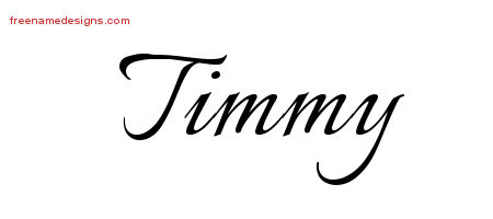 Calligraphic Name Tattoo Designs Timmy Free Graphic