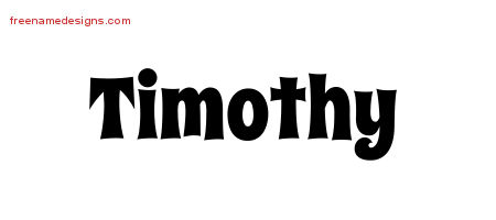 Groovy Name Tattoo Designs Timothy Free Lettering