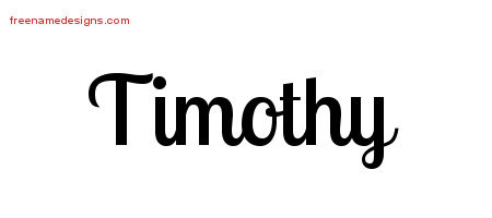 Handwritten Name Tattoo Designs Timothy Free Printout