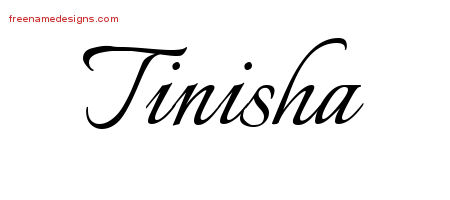 Calligraphic Name Tattoo Designs Tinisha Download Free