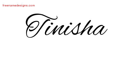 Cursive Name Tattoo Designs Tinisha Download Free