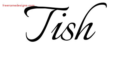Calligraphic Name Tattoo Designs Tish Download Free
