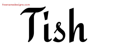 Calligraphic Stylish Name Tattoo Designs Tish Download Free
