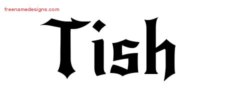 Gothic Name Tattoo Designs Tish Free Graphic