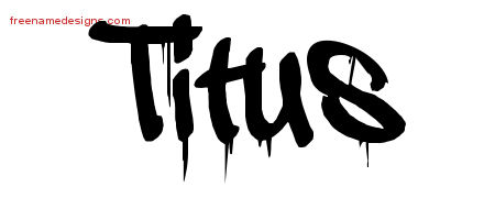 Graffiti Name Tattoo Designs Titus Free