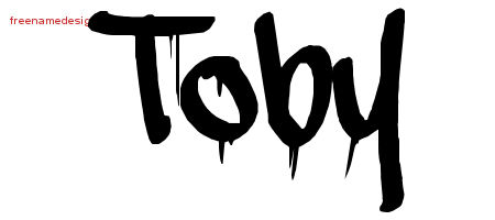 Graffiti Name Tattoo Designs Toby Free Lettering