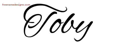 Cursive Name Tattoo Designs Toby Download Free