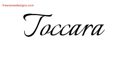 Calligraphic Name Tattoo Designs Toccara Download Free