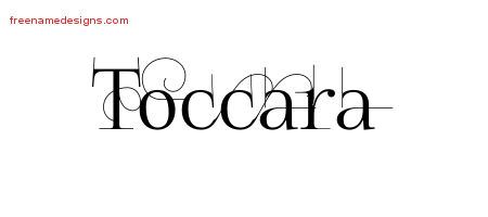 Decorated Name Tattoo Designs Toccara Free