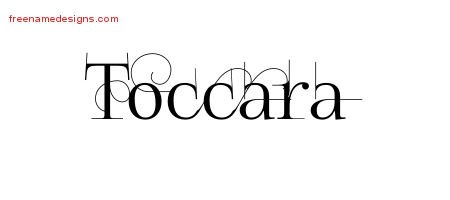 Decorated Name Tattoo Designs Toccara Free