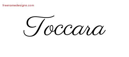 Classic Name Tattoo Designs Toccara Graphic Download