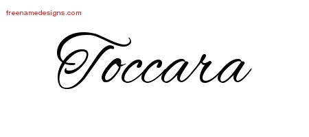 Cursive Name Tattoo Designs Toccara Download Free