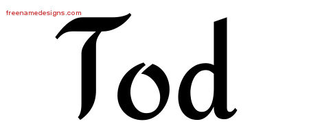 Calligraphic Stylish Name Tattoo Designs Tod Free Graphic