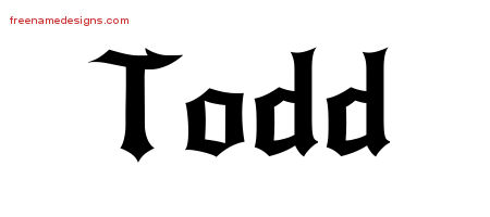 Gothic Name Tattoo Designs Todd Download Free