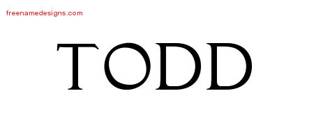 Regal Victorian Name Tattoo Designs Todd Printable