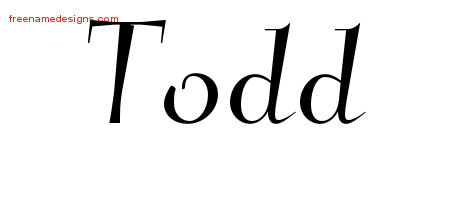 Elegant Name Tattoo Designs Todd Download Free