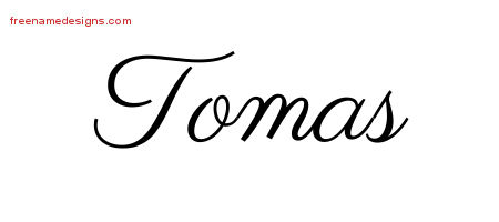 Classic Name Tattoo Designs Tomas Printable