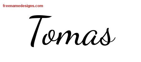 Lively Script Name Tattoo Designs Tomas Free Download