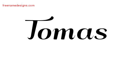 Art Deco Name Tattoo Designs Tomas Graphic Download